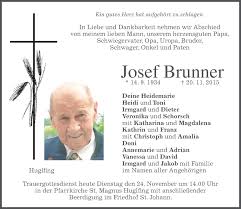 Select from premium peter brunner of the highest quality. Traueranzeigen Von Josef Brunner Trauer Merkur De