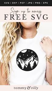 Free Free 314 Silhouette Mountain Scene Svg SVG PNG EPS DXF File