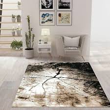 Teppiche aus naturfasern können sie meist selbst waschen. Moderner Teppich Braun Beige Mit Baumstumpf Holz Optik Ebay In 2021 Teppich Braun Beige Teppich Braun Moderne Teppiche