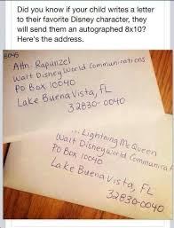 Disney Character Calls And Letters Fact Or Fiction Future Kids Letter To Yourself Kids