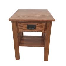 Mission End Table Side Table Solid Oak Made By Amish Craftsmen With Images End Tables Round Coffee Table Living Room Solid Oak