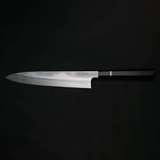 Black And White Ebony Knife Handle Tsubaya Honyaki Blue 2 Tsukikage Wa Gyuto 270mm Ebony Handle Cutelaria