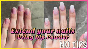 Extend Your Nails Using Dip Powder Dipped Nails Dip Powder Nail Tips