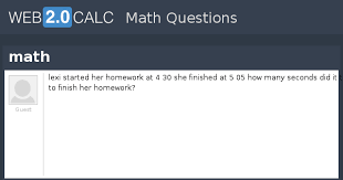 90 minutes to seconds = 5400. View Question Math