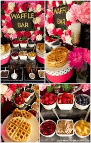 Waffle Bar Ideas And Recipes Moms Munchkins Birthday Brunch Waffle Bar Brunch Party