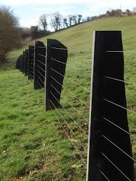 Professional electric fencing equipment with high quality. Slate Wire Fence Electric Fence Landscape Wire Fence