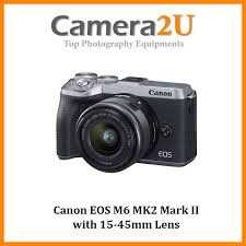 Get the best deal for canon eos 6d mark ii digital cameras from the largest online selection at ebay.com. Canon Eos M6 Mk2 Mark Ii With 15 45mm Lens 32gb Bag Msia Camera2u Malaysia Top Camera Equipments Store