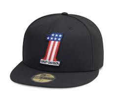 Harley Davidson Men S 1 Logo 59fifty Cap Black 4xl In 2021 Harley Davidson Men Harley Davidson 1 Logo