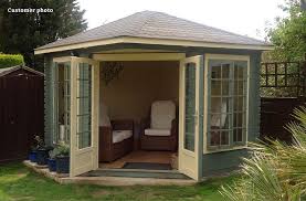 Melanie 6 8 Sqm Compact Corner Summer House Corner Summer House Summer House Interiors Summer House Garden
