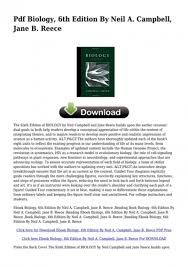 0tdg Pdf Biology 6th Edition By Neil A Campbell Jane B Reece Pdf