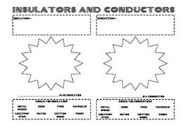 Insulators And Conductors Worksheet Insulators And Conductors Fourth Grade Science 4th Grade Science