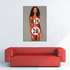 Sexy Black Girl Hot Young Beauty Adult Model Photo Modern Wall Art Porn  Poster and Print Canvas Painting For Home Bedroom Decor - AliExpress