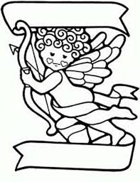 What a great way to celebrate the coming valentine's day! Curly Baby Cupid Coloring Page Coloring Sun