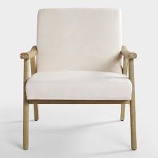 Ivory Jake Armchair World Market In 2020 Lounge Chair Accent Chairs Accent Arm Chairs