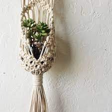 macrame hanging plant pouch tutorial download for beginners etsy patterns wall tutorials cone basket
