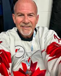 Who is that??? That's Daryl Henry! And today, Daryl and his team  representing Alberta at the 55+ Canada Games, WON THE BRONZE MEDAL 🥉  Daryl's story is a unique one- he only