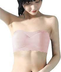Amazon.co.jp: [GQFDBS] ひもなしブラジャー ブラジャー かわいい ブラ ショーツ 福袋 プレゼント 機能性下着 レディース  tシャツブラ 柔らかいブラ アンダーウェアトップス 暑い季節 ピンク S : ファッション