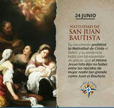 24 de junio es el día del san juan, un santo con historia y muy popular en todo el mundo. Nacimiento De San Juan Bautista Anuncio De Nacimiento
