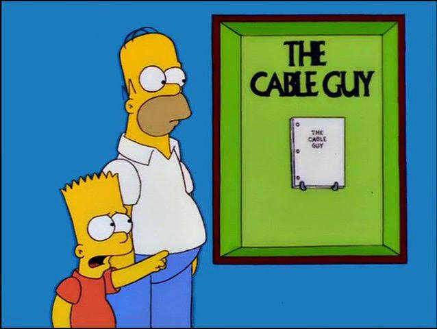 And there's that awful script from The Cable Guy. : r/TheSimpsons