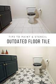 tips to paint floor tile in your bathroom the diy playbook painting tile floors tile floor flooring