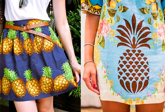 Resultado de imagem para estampa de fruta roupa"