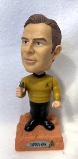 Star Trek Funko Captain Kirk Bobblehead 2009 Mechanism Voice Works 7"