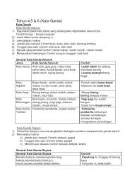 P6 kata ganda berentak disusun oleh: Nota Kata Ganda Tahun 4