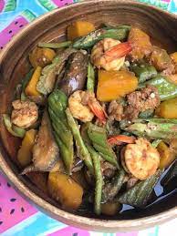 Pinakbet With Pork Shrimp And Bagoong Pinakbet Recipe Vegetable Recipes Pinakbet