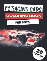 Formula 1 red bull racing. F1 Racing Cars Coloring Book For Boys Formula One Race Car Colouring Pages Funny Gifts For Children Sax Sara 9798577496043 Amazon Com Books
