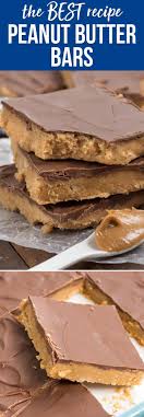 This Is The Best No Bake Peanut Butter Bar Recipe It Tastes Like A Peanut Butter Cup V Peanut Butter Bars Recipe Peanut Butter Recipes Peanut Butter Desserts