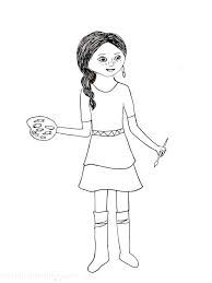 Official site for american girl dolls, clothes, doll furniture, doll accessories, books, and more. American Girl Doll Coloring Pages Free Printable American Girl Doll Coloring Pages