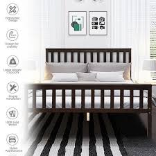 Check spelling or type a new query. Wood Bed Frame Support Platform With Headboard And Footboard Espresso Overstock 30986426