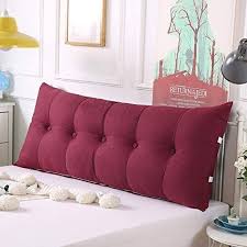 Large Bolster Headboard Backrest Pillow Bay Window Triangular Reading Pillow Back Support Pillow For Bed Sofa With Washable C Ikea Bed Bed Wedge Malm Bed Frame