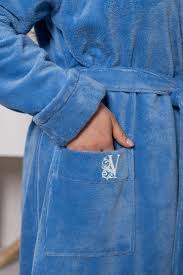 Велюровый женский халат 1137 Sweet Lady светло-синий Wien: купить по лучшей  цене с доставкой по России