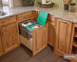 Auto Open Wastebasket 18 Kitchen Innovation Kraftmaid Kitchens Kitchen Design