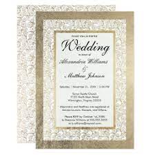 Elegant Modern White Faux Gold Swirls Glam Wedding Card Elegant Elegant Wedding Invitation Design Elegant Wedding Invitations Elegant Wedding Invitation Card