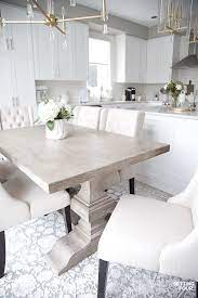 We recently moved into a new house and after renovating our dining. Our Dark To White Kitchen Remodel Before And After White Kitchen Table Grey Dining Tables White Kitchen Remodeling
