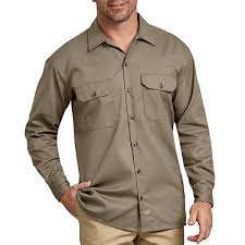 Men S Dickies Original Fit Twill Work Shirt