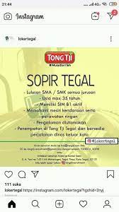 Perusahaan the tong tji (perusahaan distribusi teh), alamat: Lowongan Kerja Tong Tji Tegal 2019 Loker Pemalang