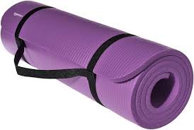 Amazonbasics 1 2 Inch Extra Thick Exercise Mat With Carrying Strap Purple Thick Yoga Mats Thick Yoga Mats Thick Exercise Mat Yoga Mats Best