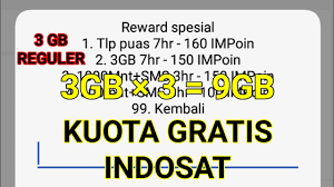 Gratis bonus kuota 750mb dengan instal myim3 dan gunakan kode referral [. Cara Dapat Kuota Gratis Indosat 2020 Sebesar 3gb Youtube
