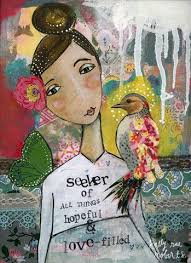 Seeker Of Hope Love Print Kelly Rae Roberts Whimsical Art Art