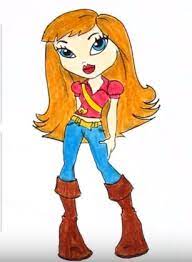 How to draw a doll. How To Draw Bratz Doll Easy Step By Step Doll Drawing