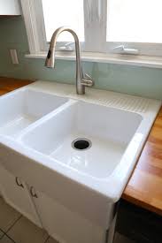 The farmhouse sink that we purchased is from ikea. Ikea Domsjo Farmhouse Sink 1 Year Review Weekend Craft