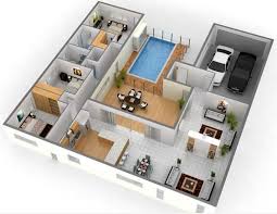 Pelan rumah banglo 2 tingkat modern plan rumah architecture plan modern how to plan. Denah Rumah 2 Lantai 3d 3d House Plans Interior Design Plan House Floor Plans