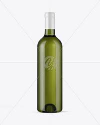 Green Glass White Wine Bottle Mockup In Bottle Mockups On Yellow Images Object Mockups