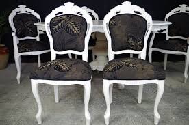 Sign up & shop now! French Style Dining Table With 6 Louis Chairs Painted Vintage Antique Farmhouse Furniture