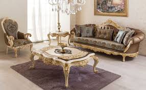 Romina Klasik Oturma Grubu Classic Sofa Sets Wood Furniture Design Luxury Living Room