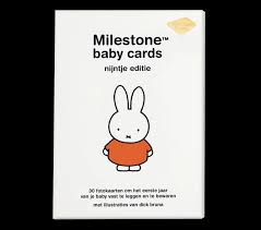 Milestone Cards Miffy Baby Cards Orange Mayonnaise