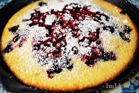 Pancake and waffle mix, 1 1/2 c. Oven Baked Pancake With Berries Like Mother Like Daughter Oven Baked Pancakes Baked Pancakes Yummy Food Dessert